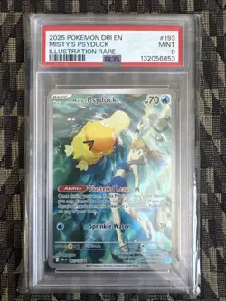 Pokemon 2025 Misty's Psyduck 193/182 Full Art IR Destined Rivals GEM MINT PSA 10 - Image 1
