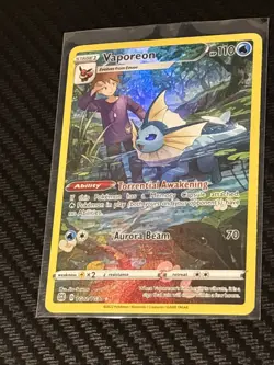 Pokemon Vaporeon TCG TG02/TG30 Brilliant Stars Trainer Gallery Ultra Rare Holo - Image 1