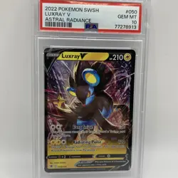 2022 POKEMON SWORD & SHIELD ASTRAL RADIANCE #050 LUXRAY V PSA 10 - Image 1