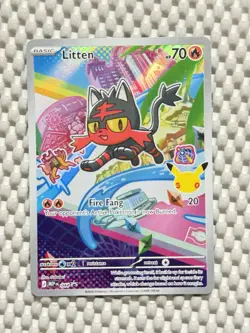 Litten 044 Holo Promo Pokemon First Partner 30th Anniversary Promo ENG NM #54 - Image 1