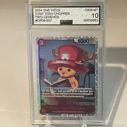 Tony Tony Chopper OP08-007 (SR) Two Legends ONE PIECE Card EN AGS 10 GemMint - Image 1