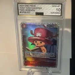 Tony Tony Chopper OP08-007 (SR) Two Legends ONE PIECE Card EN AGS 10 GemMint - Image 3