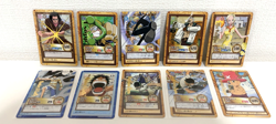 One Piece Carddass Hyper Battle Gold Foil Stamping Set of 10 Japanese Rare - Image 1