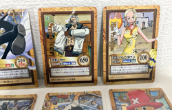 One Piece Carddass Hyper Battle Gold Foil Stamping Set of 10 Japanese Rare - Image 3