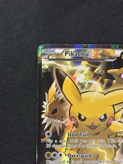 Pikachu EX XY124 Black Star Promo Pokemon 2016 XY Red & Blue DMG Pokemon Card - Image 2