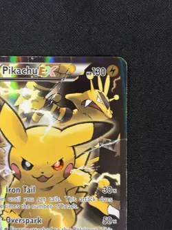 Pikachu EX XY124 Black Star Promo Pokemon 2016 XY Red & Blue DMG Pokemon Card - Image 3