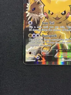 Pikachu EX XY124 Black Star Promo Pokemon 2016 XY Red & Blue DMG Pokemon Card - Image 5