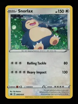 Snorlax SWSH032 Cosmos Holo SWSH: Sword & Shield Promo Pokemon Card - Image 1