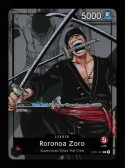 Roronoa Zoro OP01-001 Promo One Piece Promotion Cards One Piece Card - Image 1