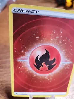 Fire Energy 153/159 Crown Zenith Holo Ultra Rare Textured Card NM 2023 - Image 2