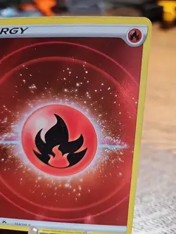 Fire Energy 153/159 Crown Zenith Holo Ultra Rare Textured Card NM 2023 - Image 3