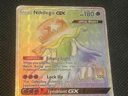 Nihilego GX 114/111 SM Crimson Invasion Secret Rare Ultra Beast Pokemon TCG Card - Image 3