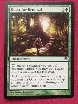 Magic The Gathering WORLDWAKE QUEST FOR RENEWAL green card MTG - Image 1