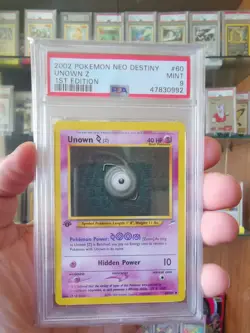 Pokemon Card 2002 1ST EDITION PSA 9 UNOWN Z Uncommon 60/105 Neo Destiny MINT - Image 1