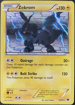Zekrom - (Next Destinies) 050/099 Deck Exclusives Holo - Pokemon Card - Image 1
