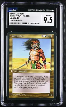 JEDIT OJANEN *Italian* Legends U CGC 9.5 MTG EDH [Nostalgium] - Image 1