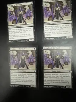 MTG 4x Disciple of the Vault Mirrodin 62/306 Regular Common LP / NM - Image 2