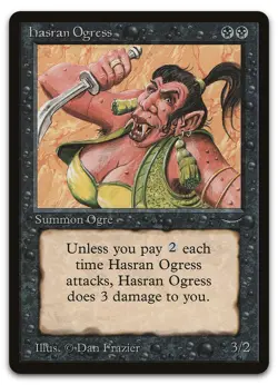 Hasran Ogress (Light) (NM) Arabian Nights ARN Magic MTG - Image 1