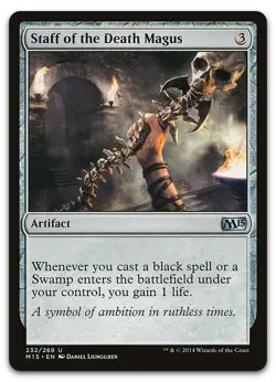 Staff of the Death Magus #232 (NM) Magic 2015 M15 Magic MTG - Image 1