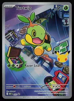 Turtwig - 040 Mega Evolution Promo MEP Holo Promo First Partner Pokemon NM - Image 1