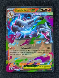 2025 Pokemon MEGA CHARIZARD X EX #013/094 Phantasmal Flames Holo English - Image 1