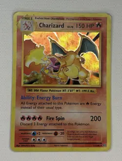 Pokemon TCG Charizard XY Holo Card Evolutions 11/108 NM Condition 2016 Rare - Image 1