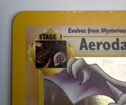 Aerodactyl Pokemon Card Holo 1/62 Fossil Set Rare Vintage 1999 Original LP/MP - Image 3