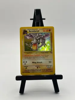 Aerodactyl 1/62 Fossil Holo Rare Pokemon Card LP - Image 1