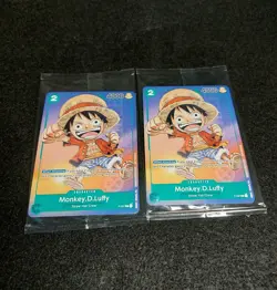 One Piece TCG Monkey.D.Luffy Promo P-037 EN Anime Expo 2023 Set of 2 - Image 1