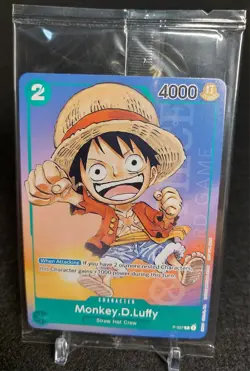 One Piece TCG Monkey.D.Luffy Promo P-037 EN Anime Expo 2023 Set of 2 - Image 3