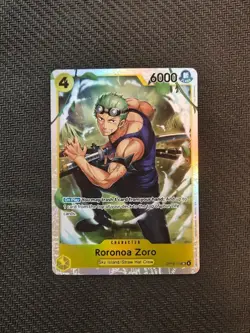 One Piece TCG Roronoa Zoro - Adventure on Kami's Island (OP15-EB04) SR Foil - Image 1