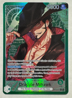 One Piece - Dracule Mihawk - (Alt Art) - Leader - OP14-020 The Azure Sea's Seven - Image 1