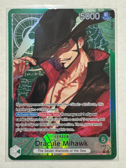One Piece - Dracule Mihawk - (Alt Art) - Leader - OP14-020 The Azure Sea's Seven - Image 3
