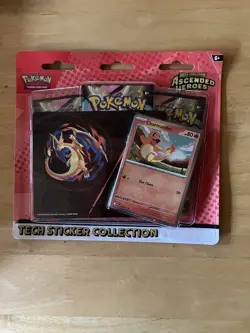 Pokemon TCG Ascended Heroes 3 Pack Blister Charmander Tech Sticker Collection - Image 1