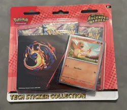 Pokemon TCG Tech Sticker Collection. Ascended Heroes 3 Pack Blister Charmander - Image 1