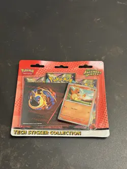 Pokemon TCG Tech Sticker Collection. Ascended Heroes 3 Pack Blister Charmander - Image 1