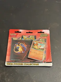 Pokemon TCG Tech Sticker Collection. Ascended Heroes 3 Pack Blister Charmander - Image 2