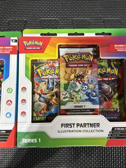 (2) Pokemon First Partner Series 1 Illustration Collection Brand New Sealed - Image 3