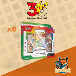 6 x Pokemon TCG: First Partner Illustration Collection Box - Series 1 - Image 1