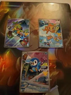 Pokemon 2026 First Partner Illustration Collection Series 1 Promos Set 40-42 - Image 1