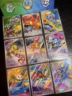 Pokemon First Partner Illustration Collection Series 1 Full Set Of 9 Promo Cards - Image 1
