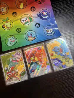 Pokemon First Partner Illustration Collection Series 1 Full Set Of 9 Promo Cards - Image 2