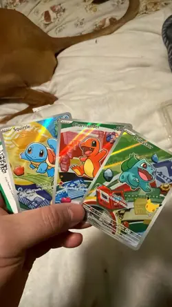 Pokemon TCG First Partner Illustration Collection Series 1 Kanto Gen 1 3X Cards - Image 1