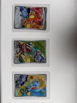 Pokemon TCG First Partner Illustration Collection Series 1 Kanto GEN 1 3x Cards - Image 2