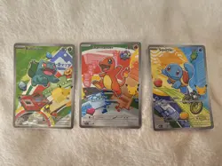 Pokemon TCG First Partner Illustration Collection Series 1 Kanto GEN 1 Starters - Image 1