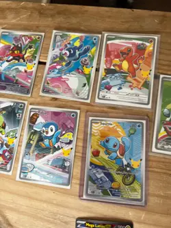 Pokemon Set of 9 First Partner Illustration Collection Series 1 30th Anniversary - Image 1