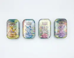 x4 Pokemon TCG Prismatic Evolutions Mini Tins Brand New Sealed - Image 2