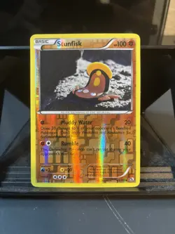 Pokemon Stunfisk Basic Reverse Holo 83/113 Card English - Image 1