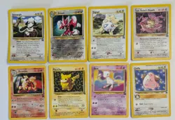 8 Vtg Pokemon Black Star Promo Cards Arcanine Cleffa Scizor Pikachu Mew Togepi - Image 1
