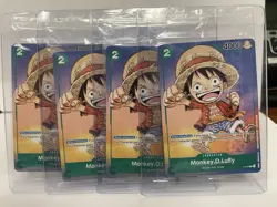 Monkey. D. Luffy (Anime Expo 2023) One Piece Promotion Cards ENGLISH SEALED X4 - Image 1